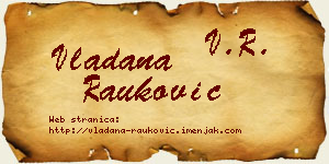 Vladana Rauković vizit kartica